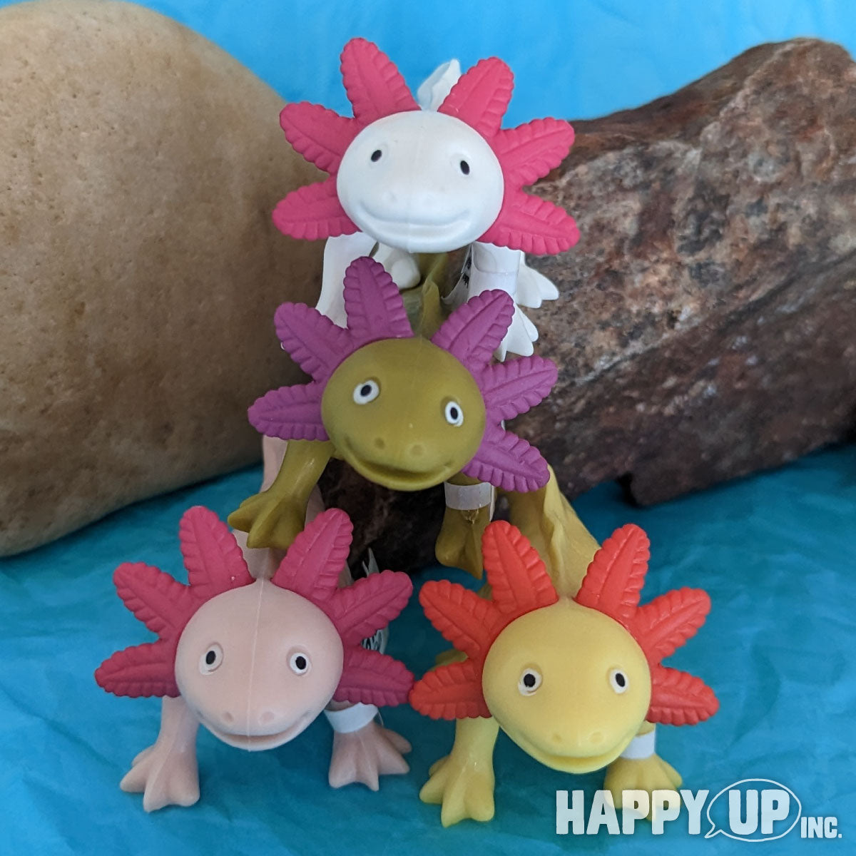 Happy Axolotls from Archie McPhee