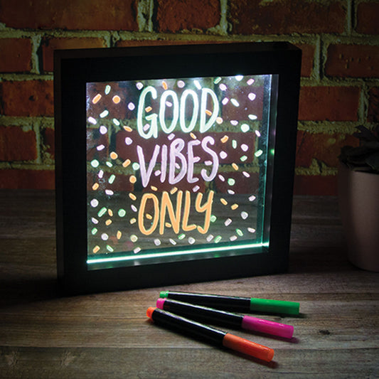 Light Up Neon Effect Message Frame from iScream