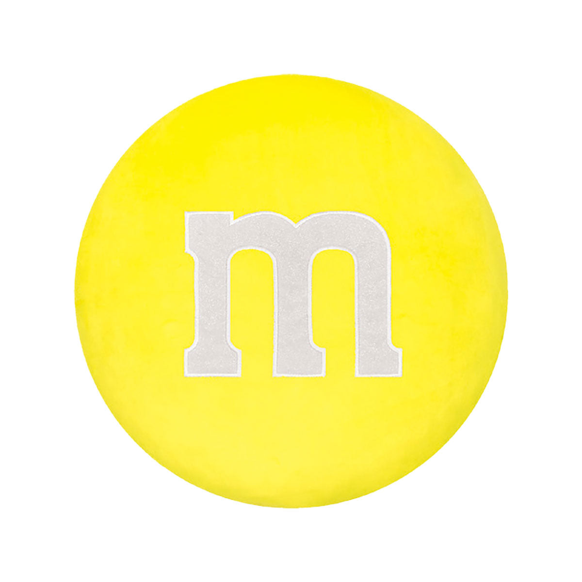 Yellow M & M Candy Fleece and Glitter Plush - Large