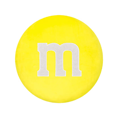 Yellow M & M Candy Fleece and Glitter Plush - Large