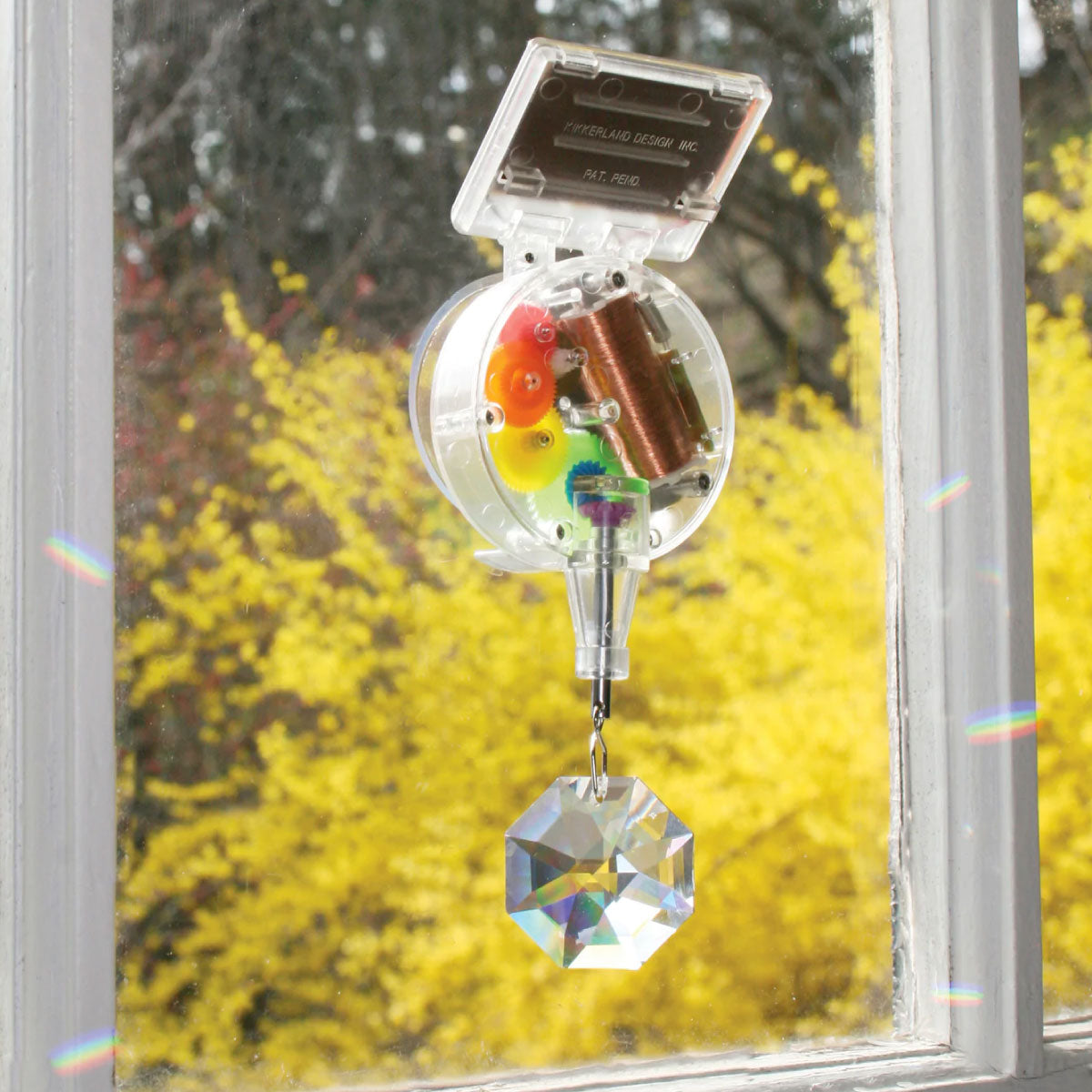 Kikkerland Solar Powered Rainbow Maker With Crystal
