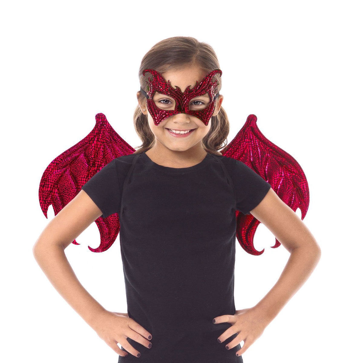 Red/Black Dragon Wings and Mask Set from Little Adventures