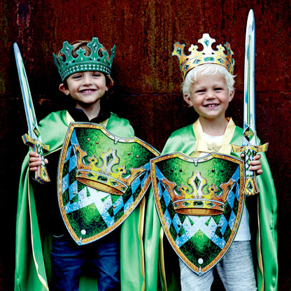 Kids dressed as Liontouch Kingmaker - Green