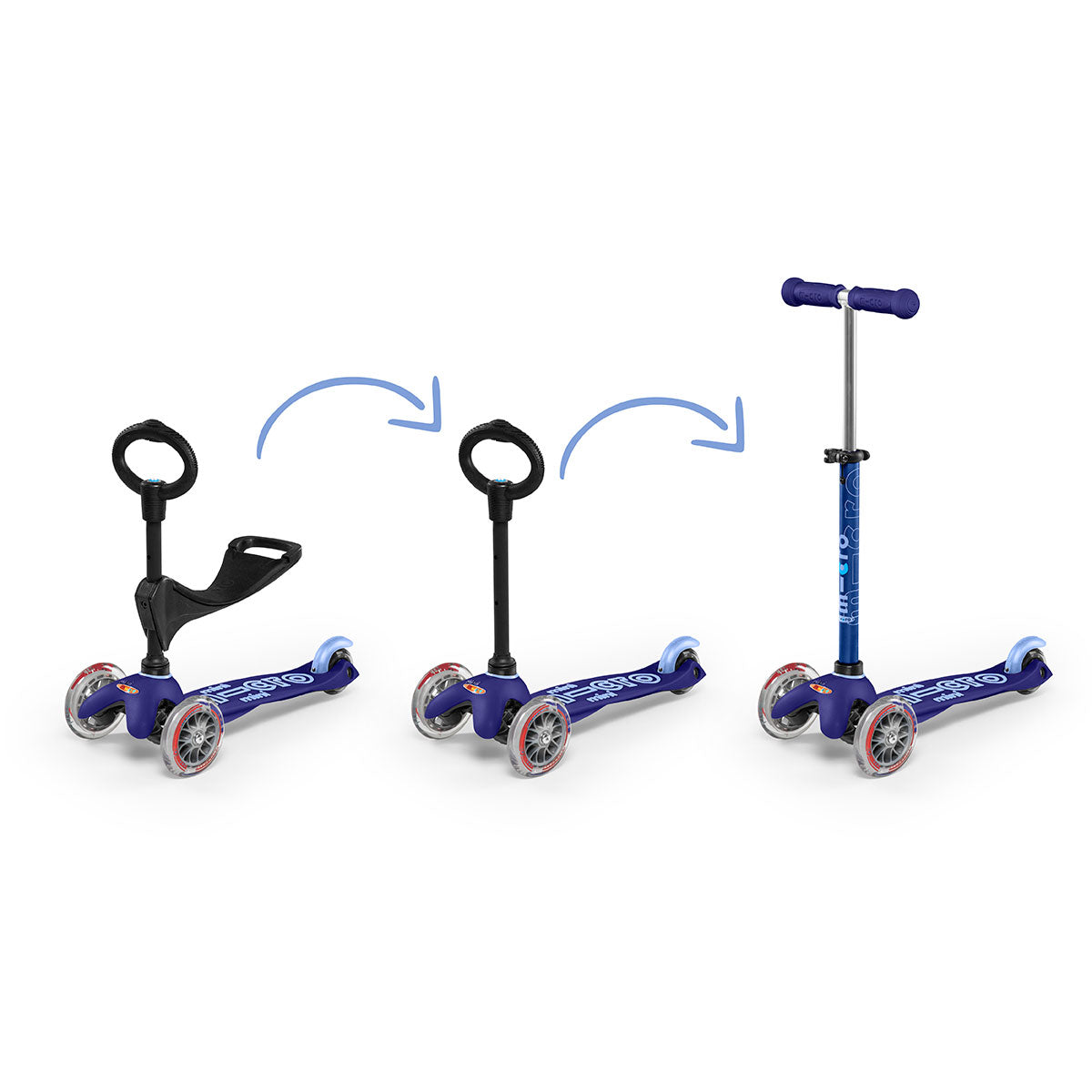 Mini Deluxe 3 in 1 grows with toddlers - From Micro Kickboard
