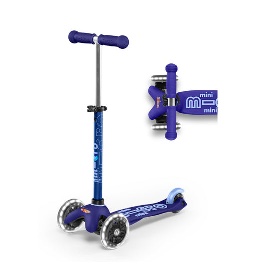 Mini Deluxe Scooter LED Wheels - Blue