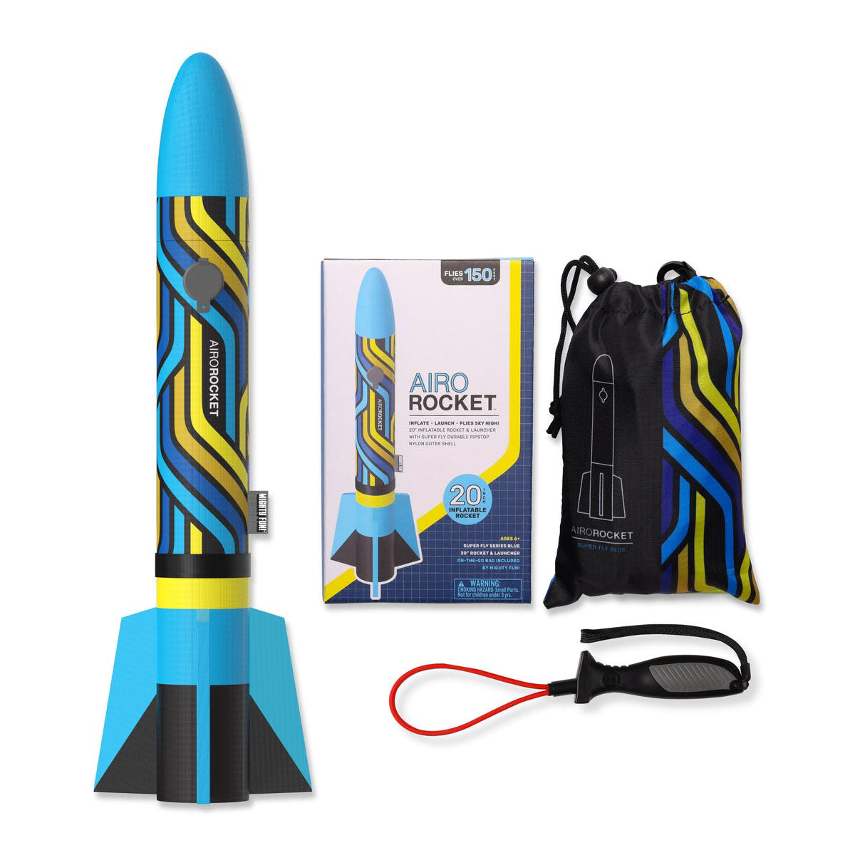 Blue Super Fly Airo Rockets from Mighty Fun