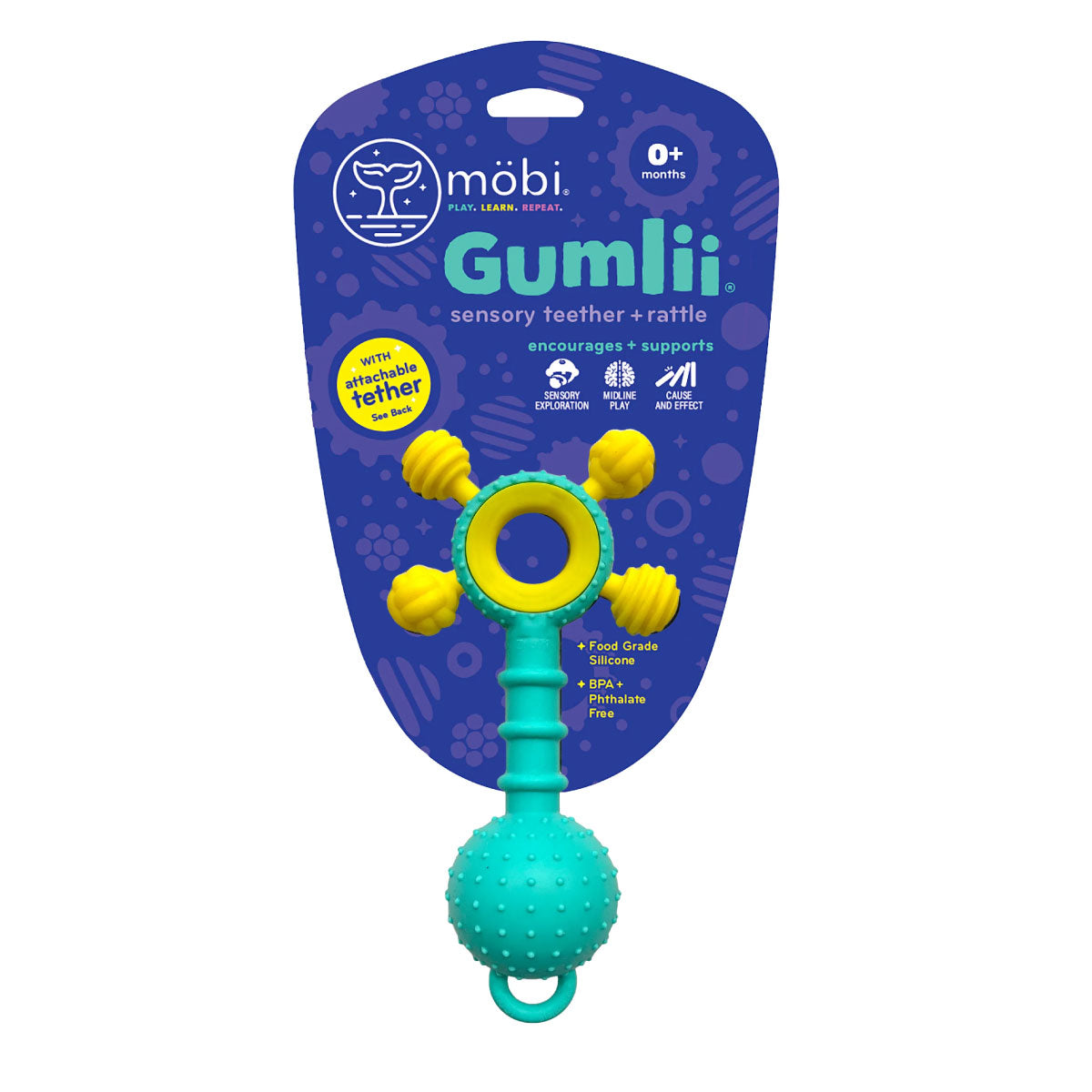 Mobi Gumlii Sensory Teether & Rattle