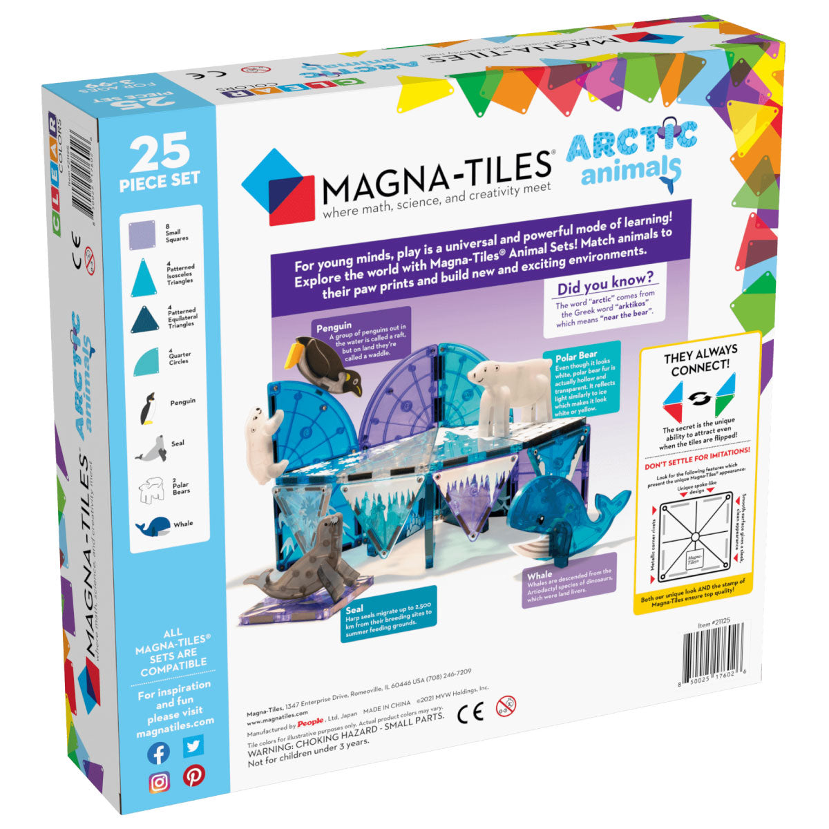 Magna-Tiles Animals - Arctic 25 Piece Set