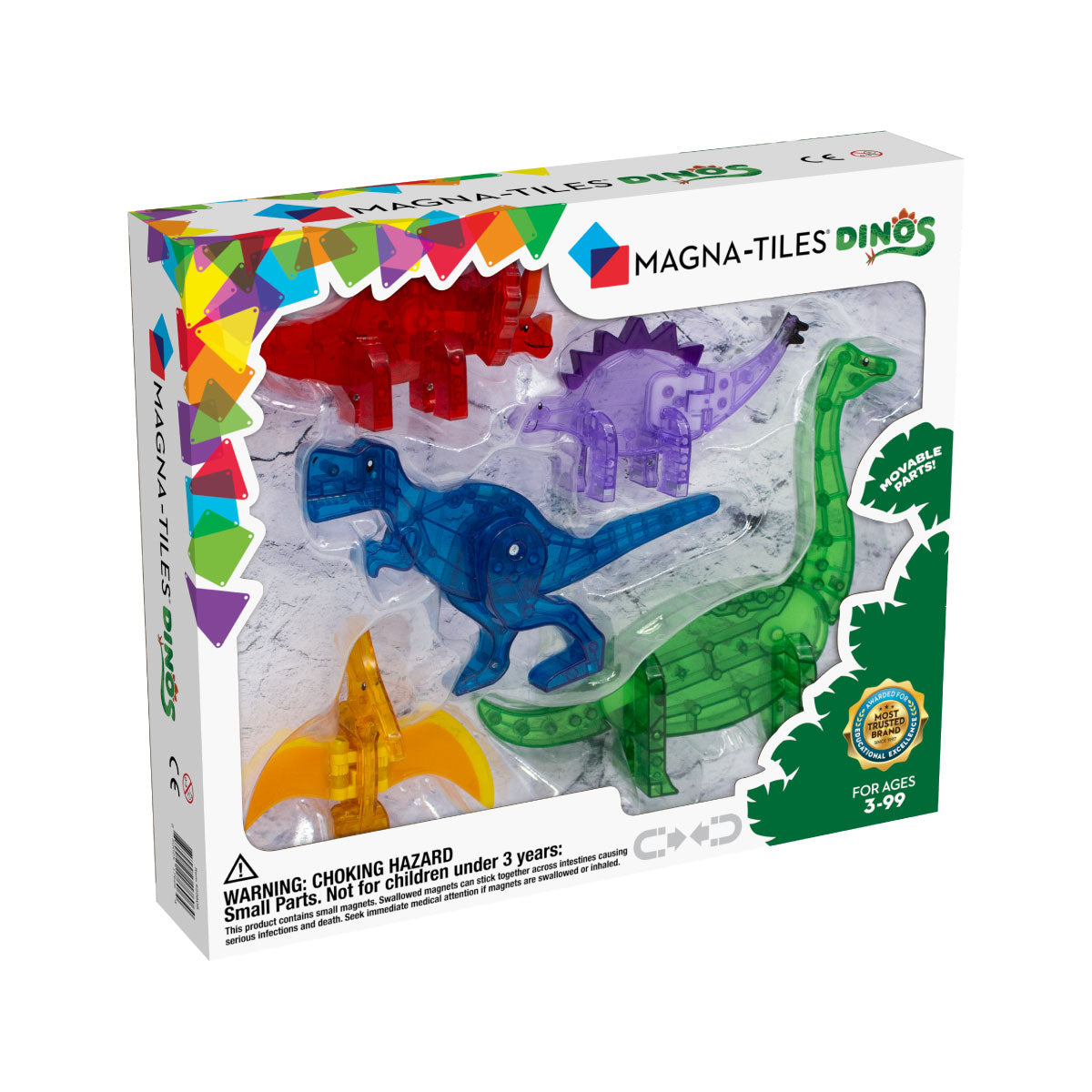 Magna-Tiles Dinos 5 Piece Set