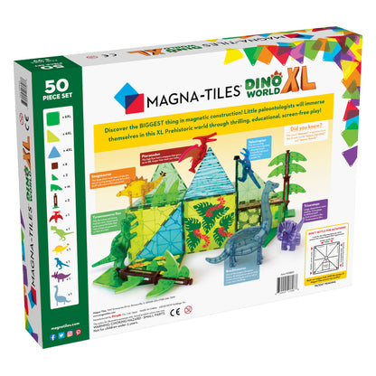 Magna-Tiles Dino World XL - 50 Piece Set
