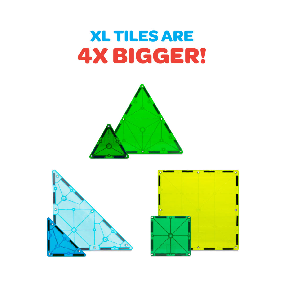 Magna-Tiles Dino World XL - 50 Piece Set