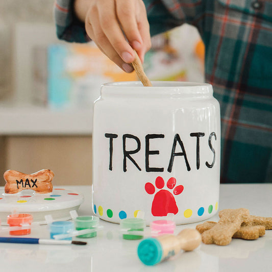 Mindware PYO Paint Your Own Porcelain Dog Treat Jar