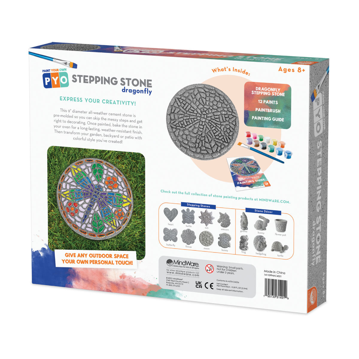 Mindware Paint Your Own Stepping Stone: Dragonfly