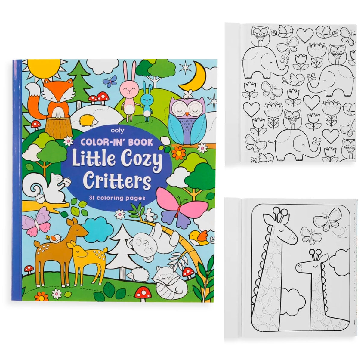 Little Cozy Critters Color-In' Book from Ooly
