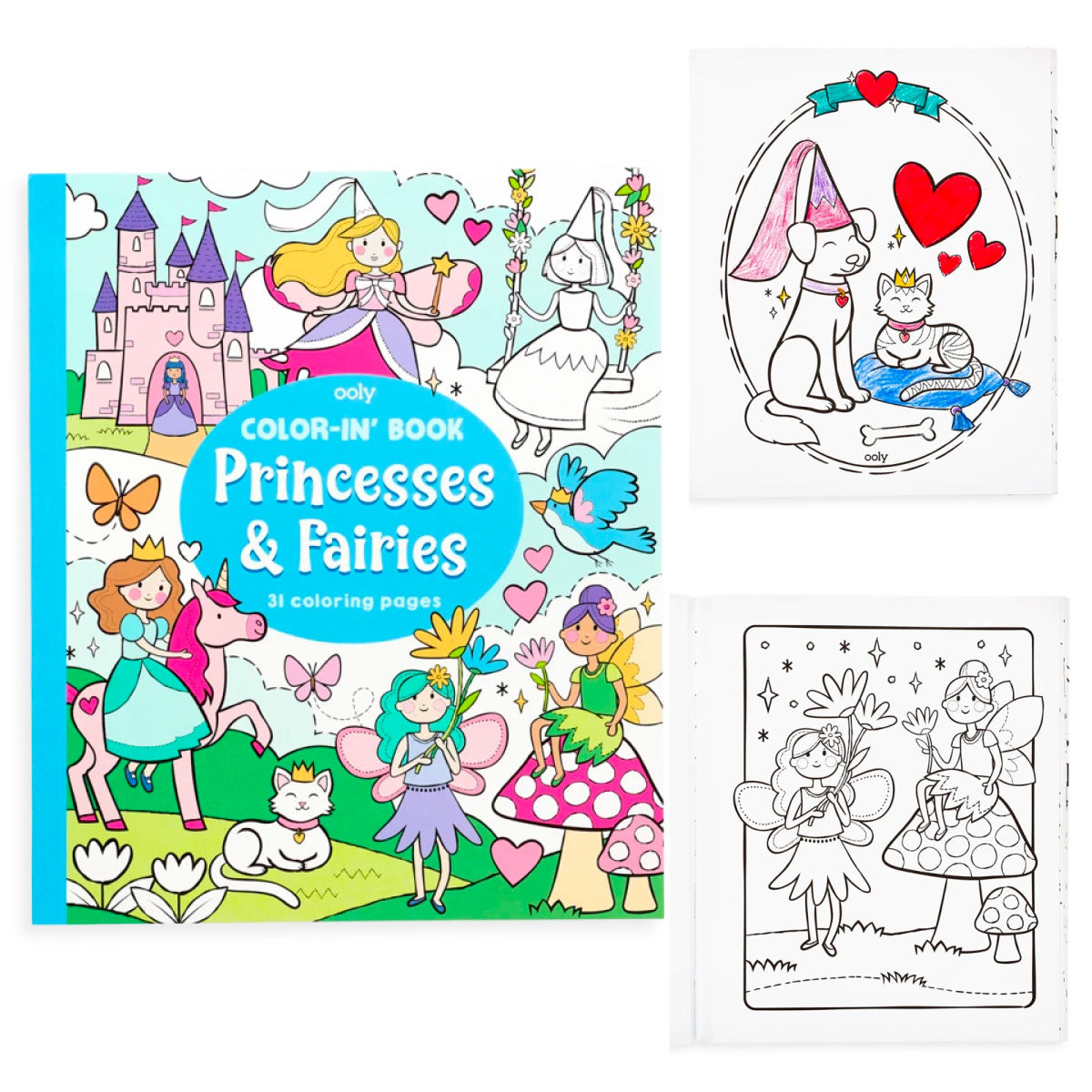 Princess & Fairies Color-In' Book from Ooly