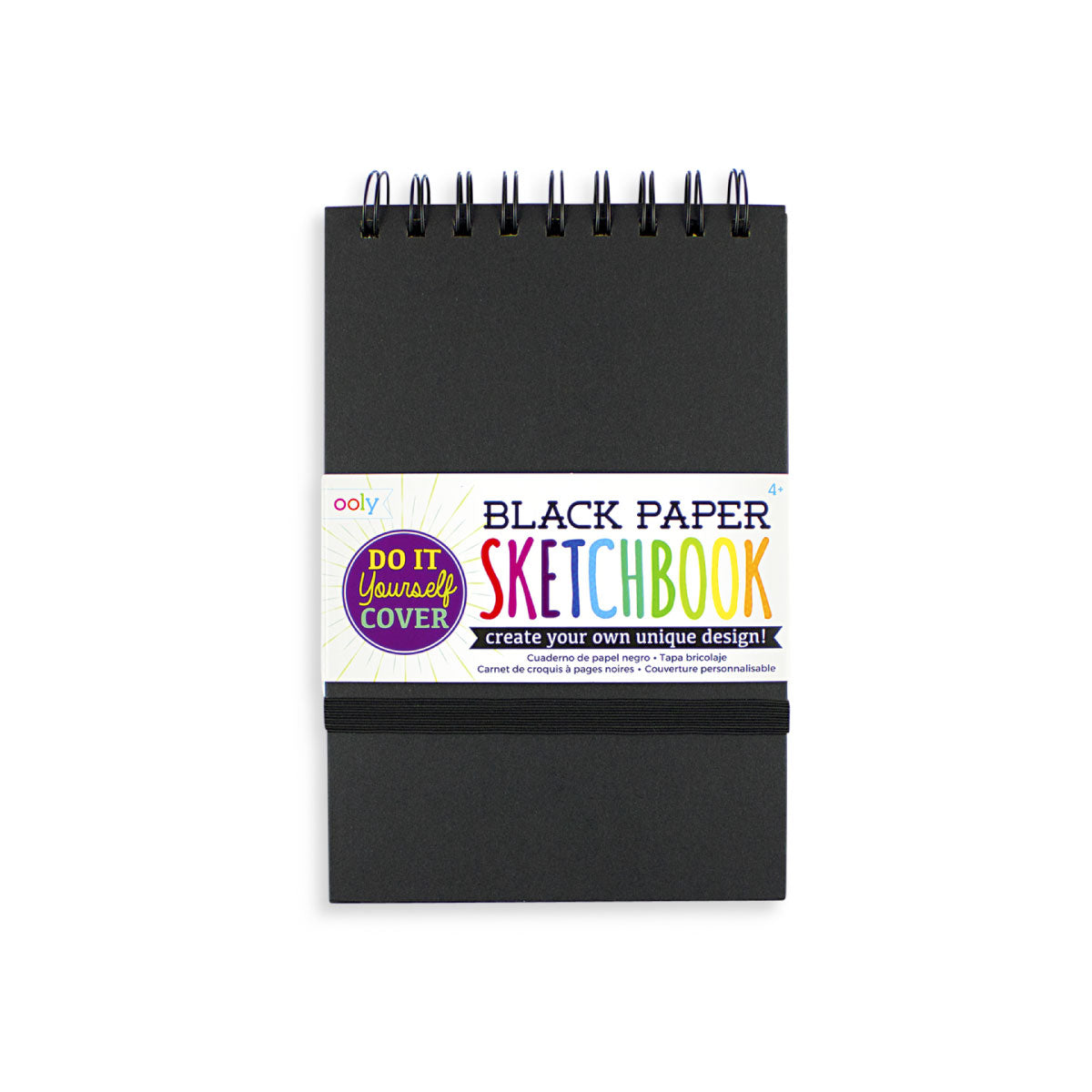 DIY Cover Sketchbook Black Paper from Ooly 5x7