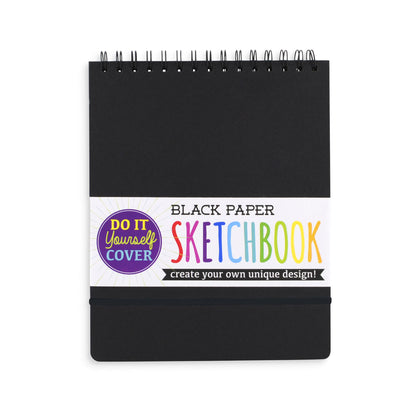DIY Cover Sketchbook Black Paper from Ooly 8x10
