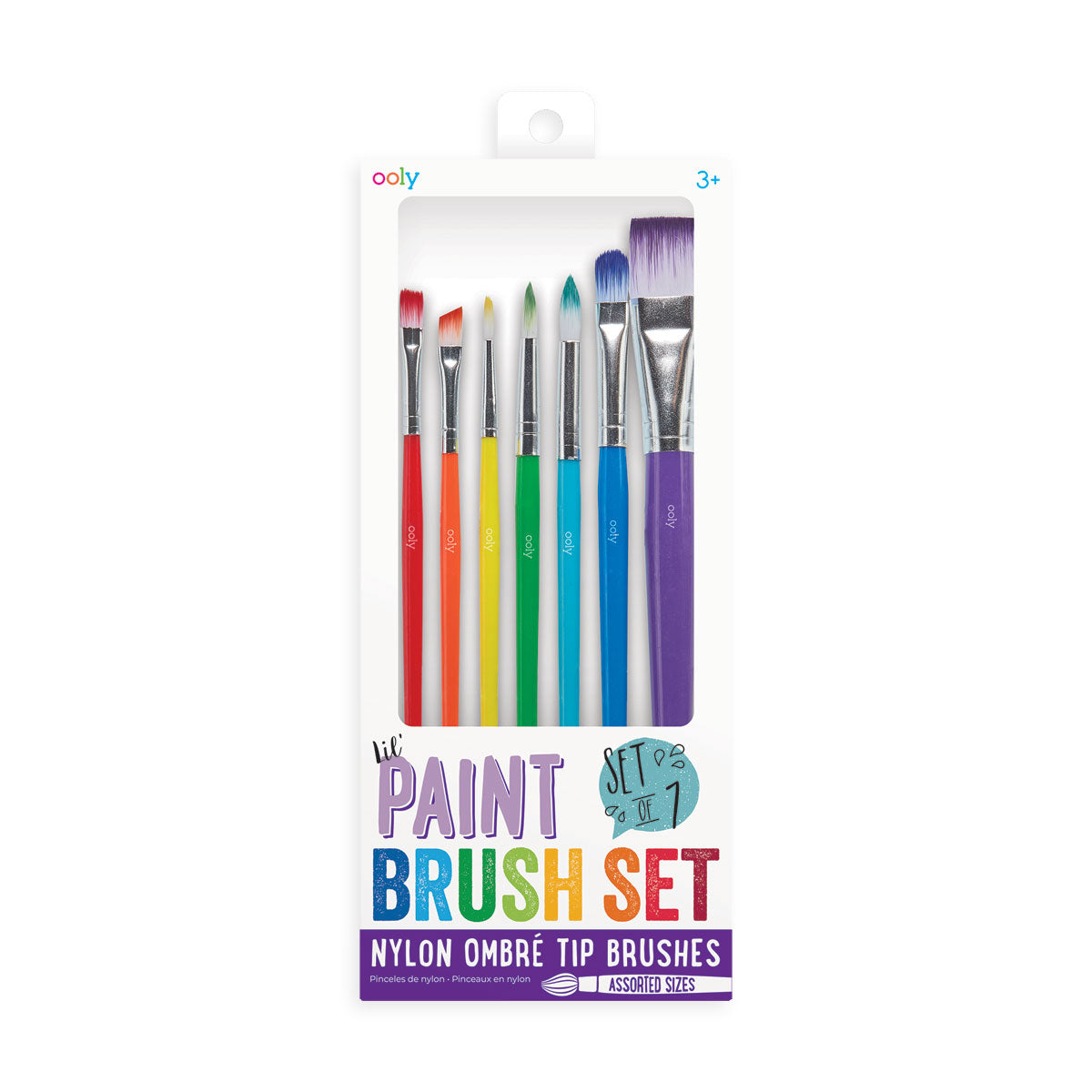 Lil’ Paint Brush Set - 7 Nylon Brushes