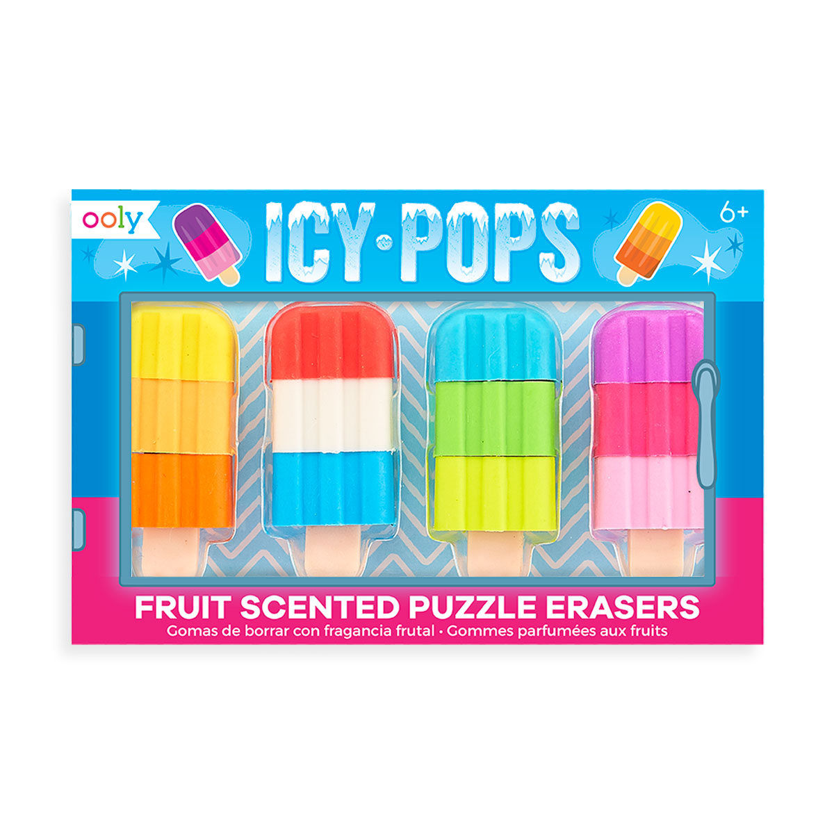 Icy Pops Puzzle Eraser Set