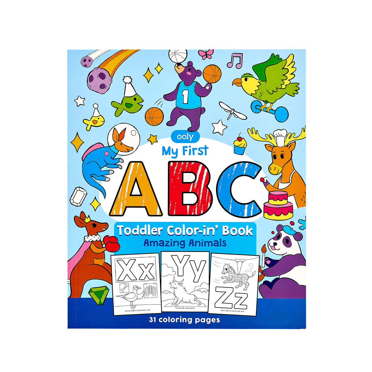 ooly Toddler My First Color-in’ Book ABC Amazing Animals