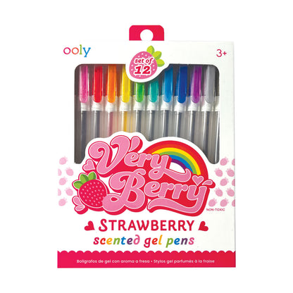 Very Berry Strawberry Scented Gel Pens from Ooly