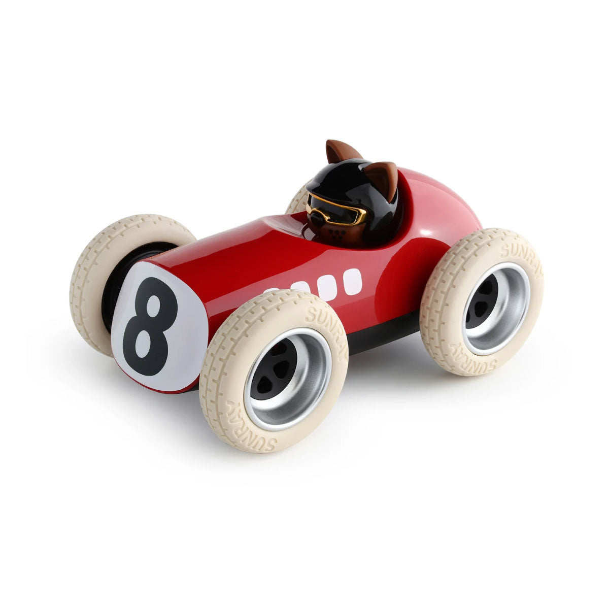 Playforever Egg Roadsters Hardy Red with Karlos Cat Driver