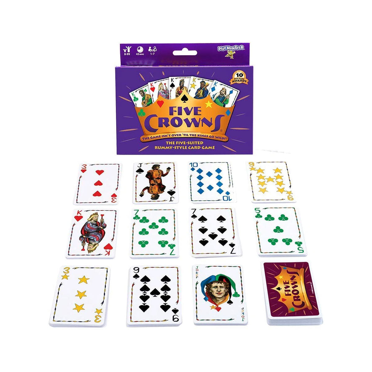 Five Crowns Card Game – Happy Up Inc Toys & Games