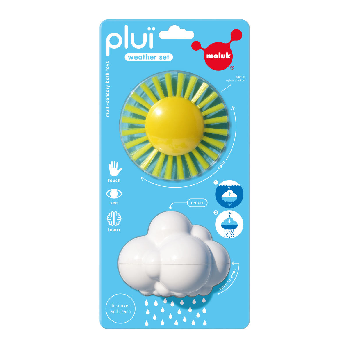Pluï Weather Sunny Brush + Raincloud from Moluk