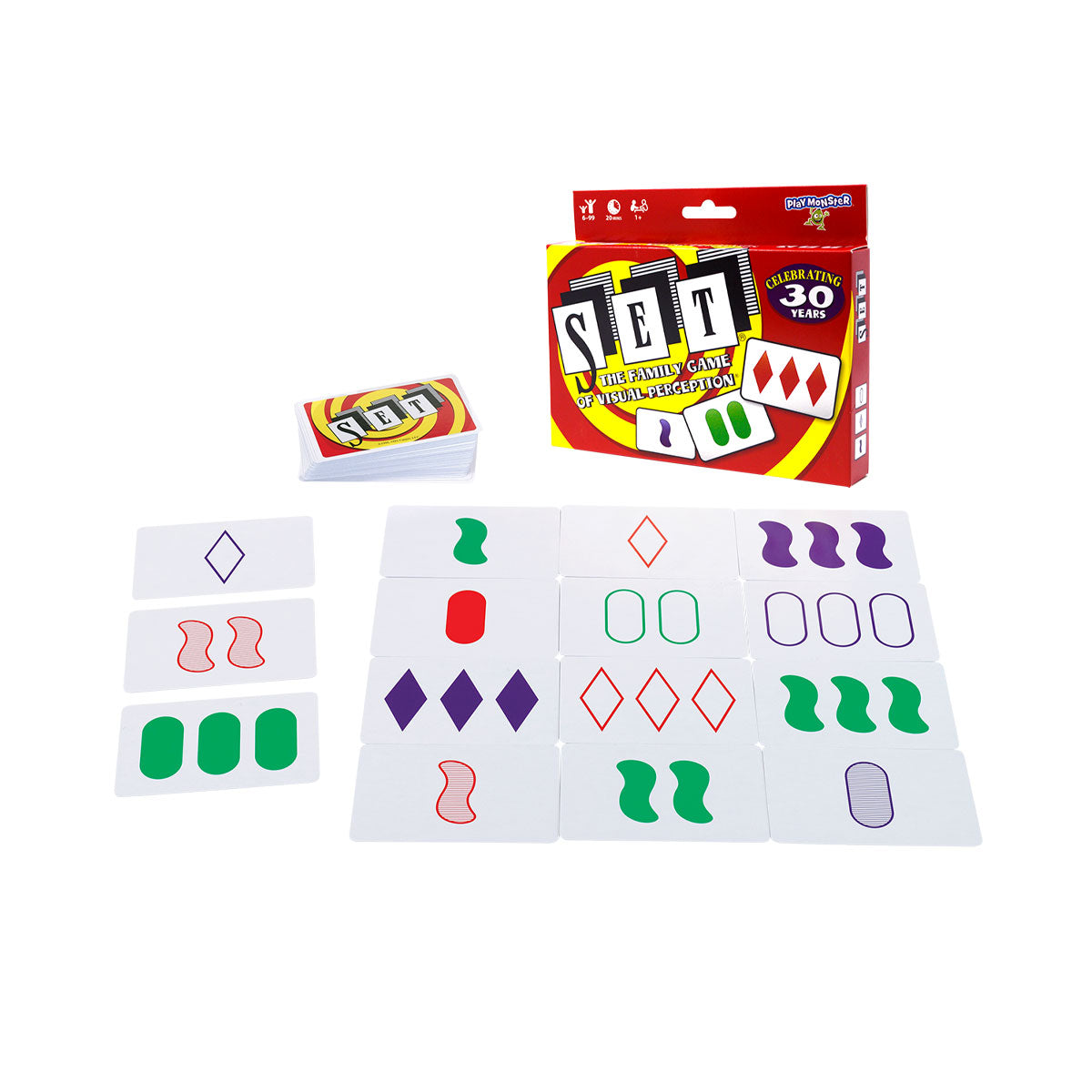 SET Game of Visual Perception from Playmonster