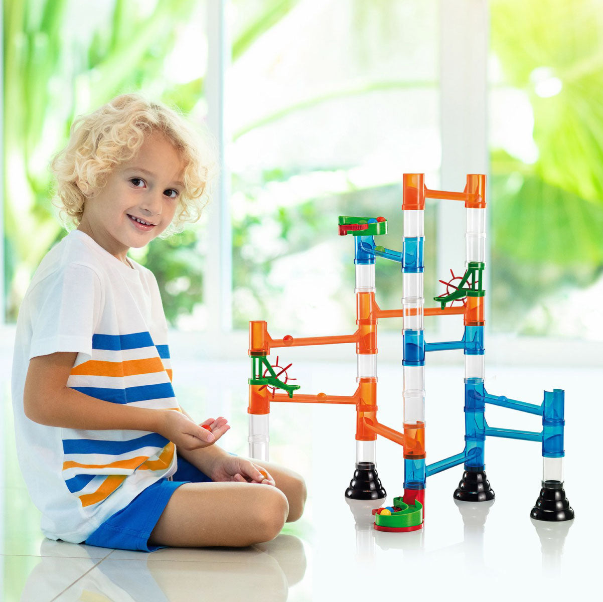 Migoga Transparent Marble Run from Quercetti