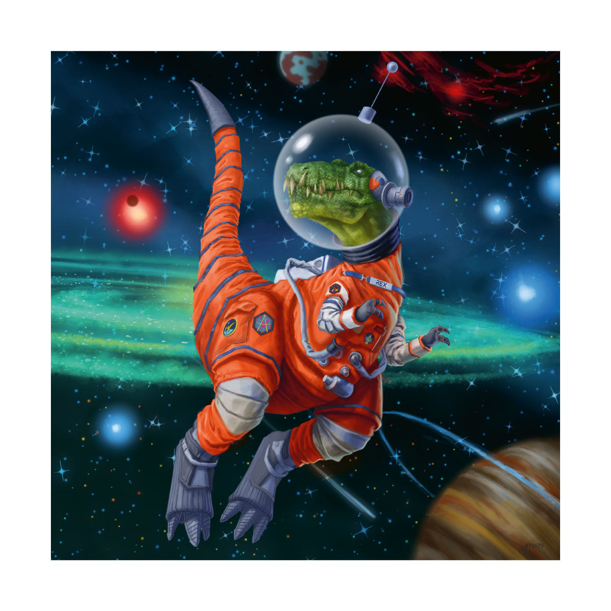 Dinosaurs in Space 3 x 49pc Jigsaw Puzzles from Ravensburger