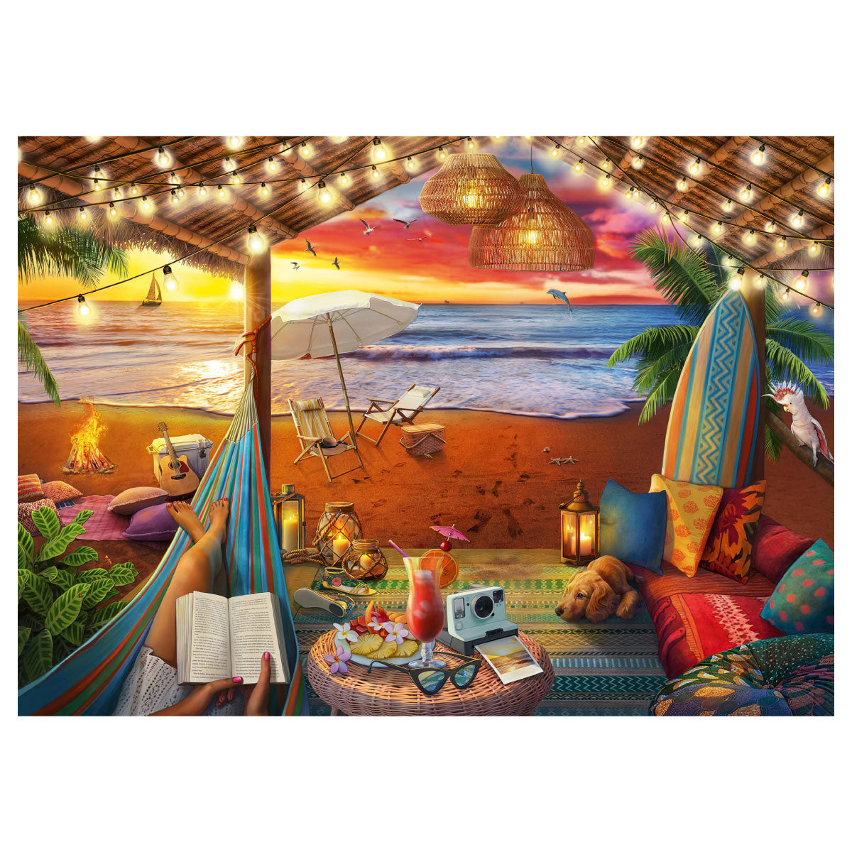 Cozy Cabana - 500 pc Larger Pieces Jigsaw