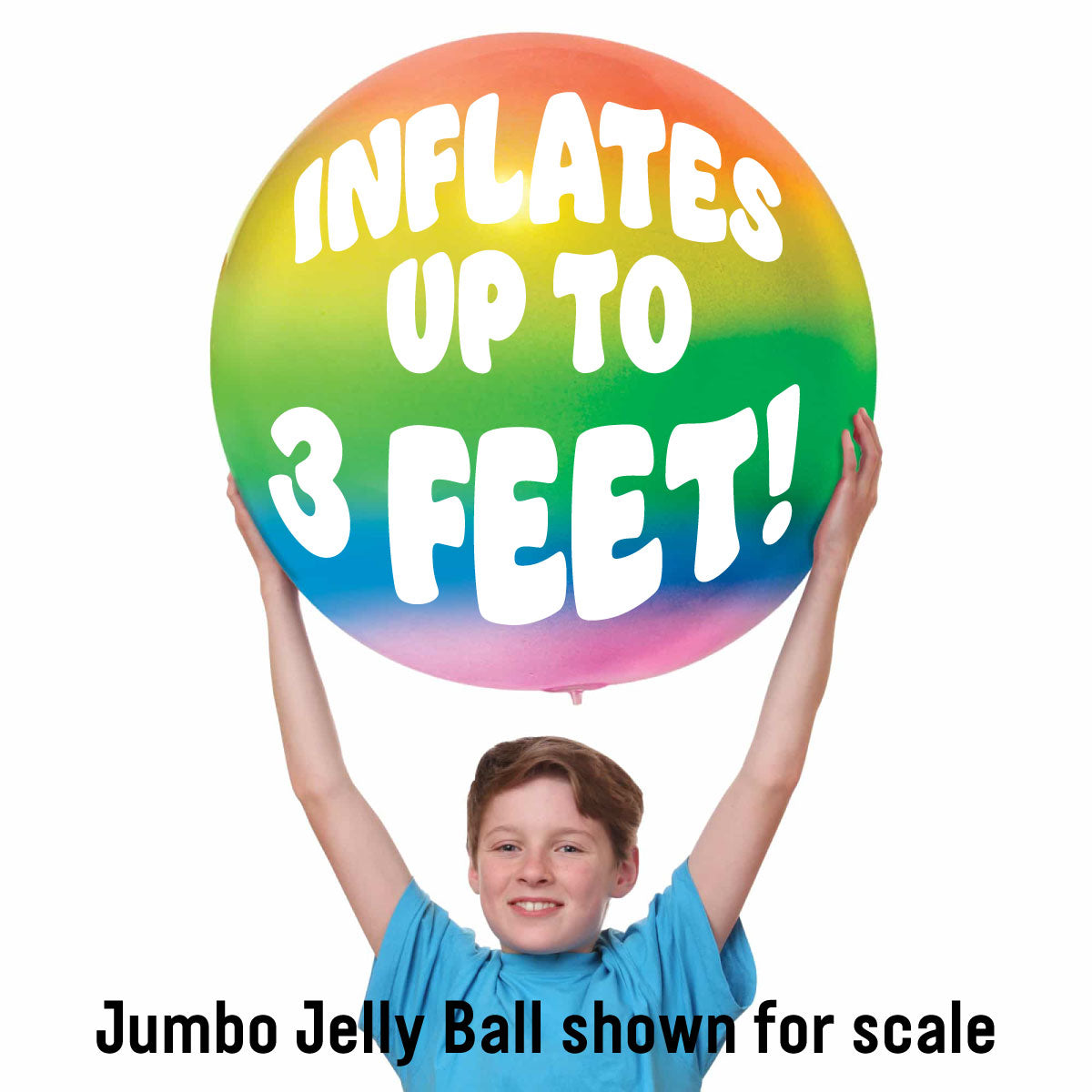Jumbo Glitter Jelly Ball from Schylling Inflates up to 3 feet!