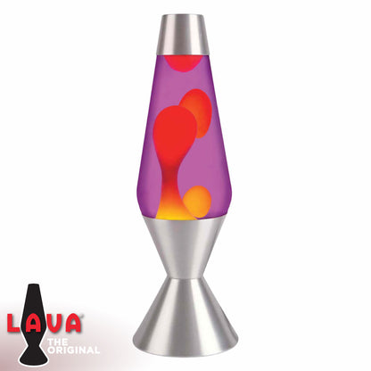 Yellow Wax + Purple Liquid 16.3” Lava Lamp