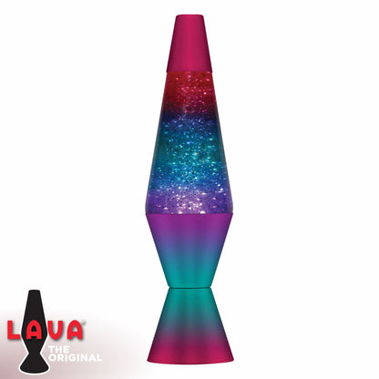 Berry Rainbow Colormax Glitter 14.5” Lava Lamp