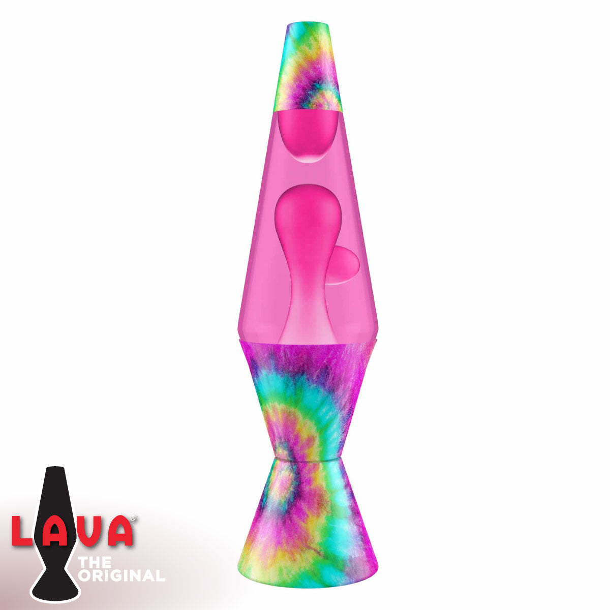 Pink Tie Dye 14.5" Lava Lamp