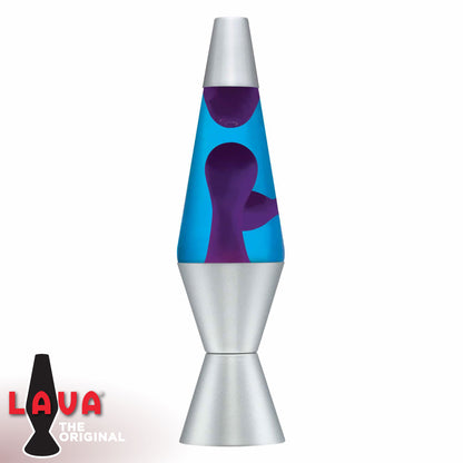 Purple Wax + Blue Liquid 14.5” Lava Lamps