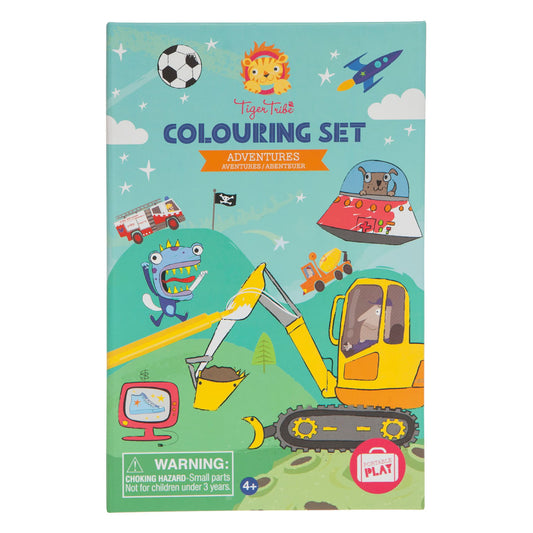 Tiger Tribe Adventures Coloring Set