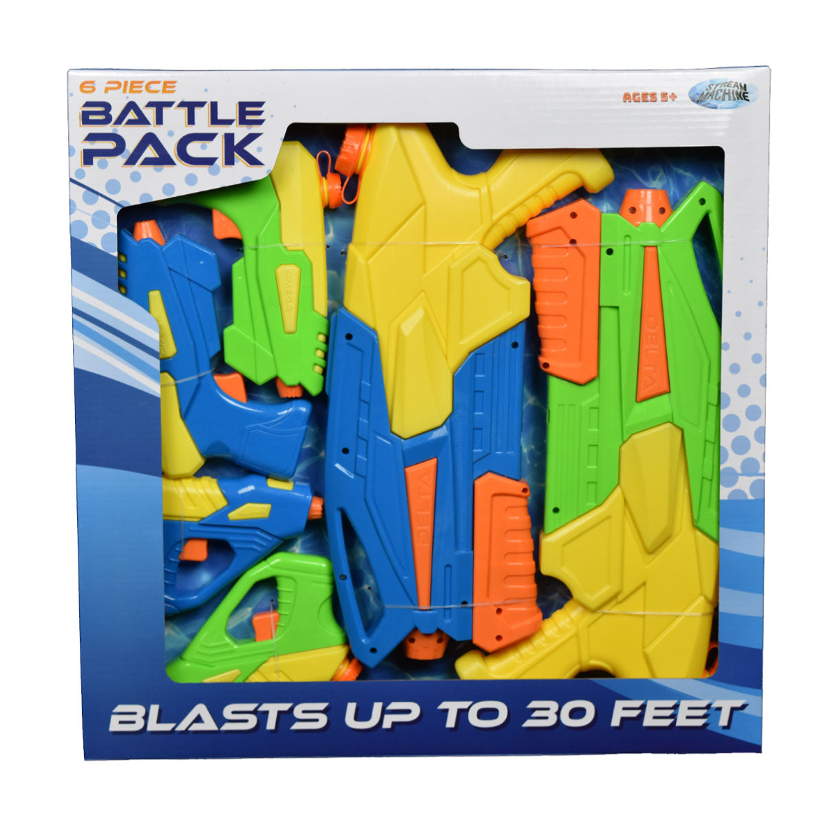 Stream Machine Battle Pack - 6 Piece Water Gun Set