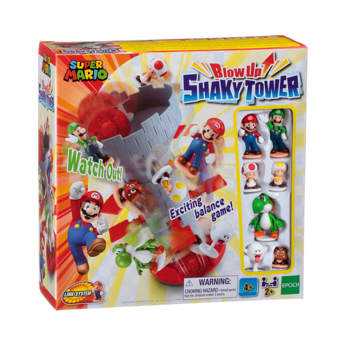 Super Mario Blow Up Shaky Tower Game from Epoch