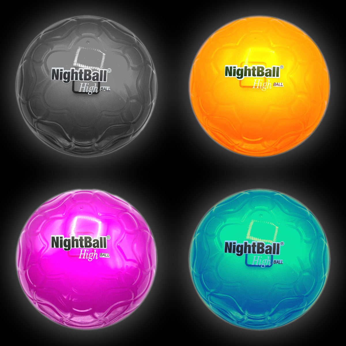 NightBall High Ball - New Colors: Gray, Orange, Magenta, or Teal