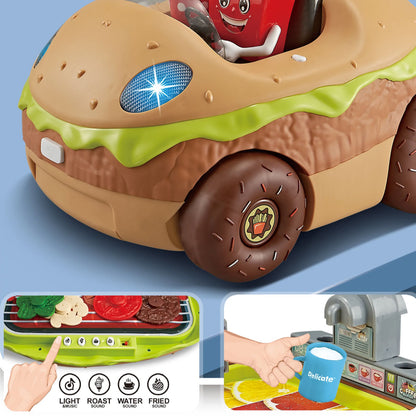 3 in 1 Burger Car Food Truck Playset