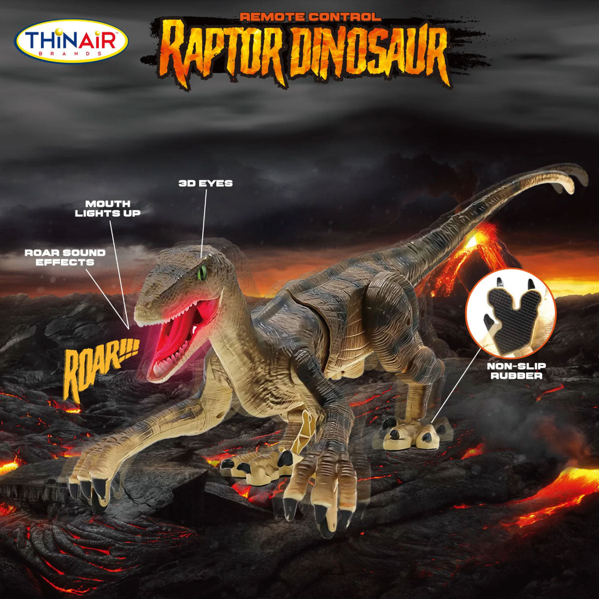 R/C Dinosaur - Raptor with Remote Control