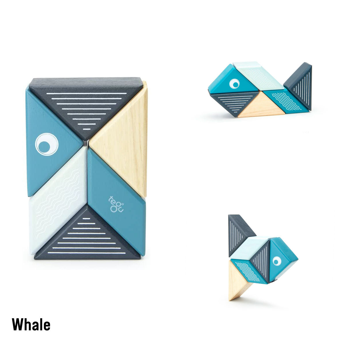 Whale Tegu Travel Pals Themed 6 Piece Set