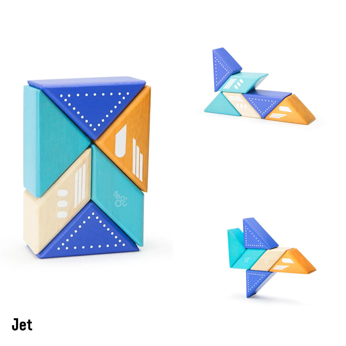 Tegu Travel Pals Themed 6 Piece Set - Jet