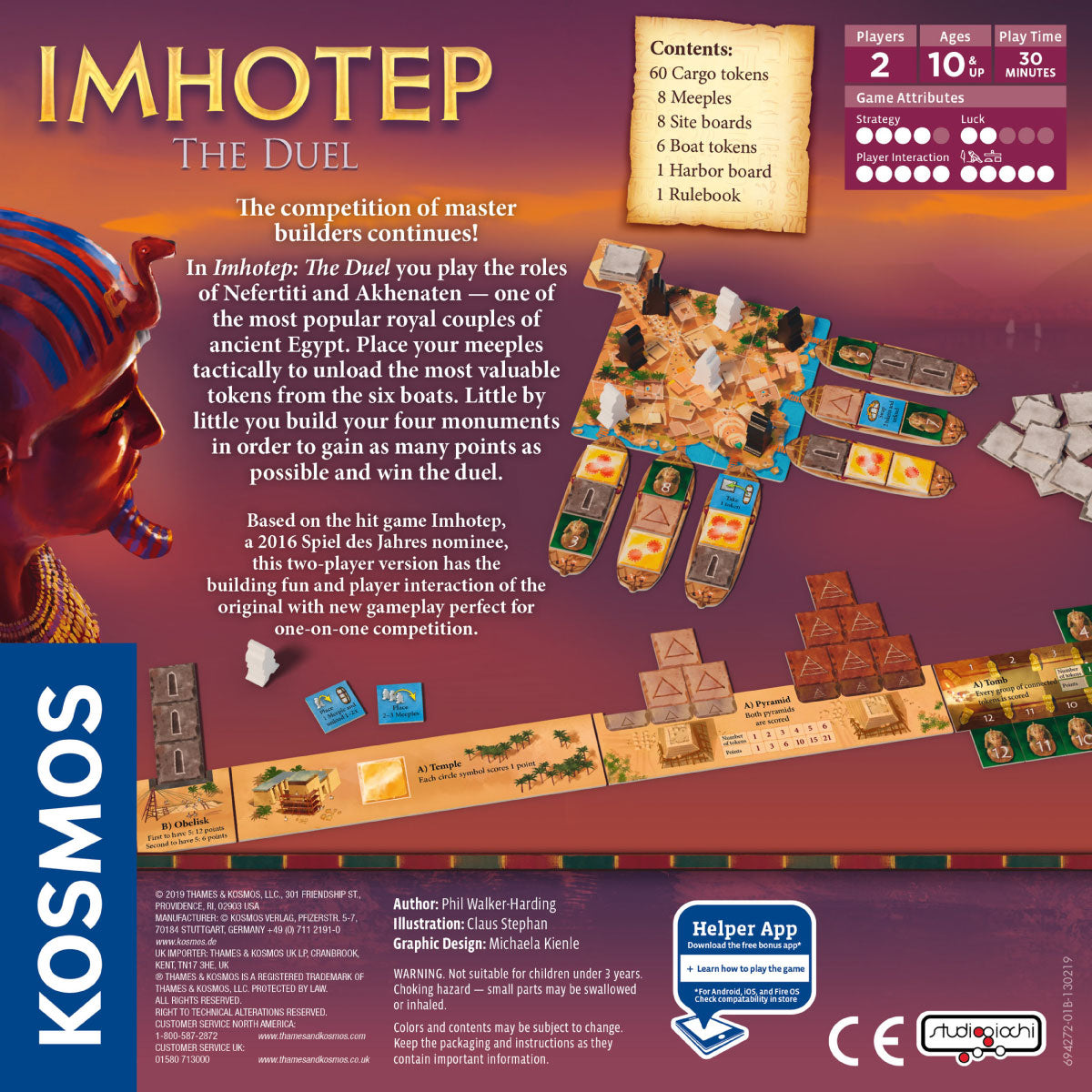 Imhotep: The Duel Two Player Game from Kosmos