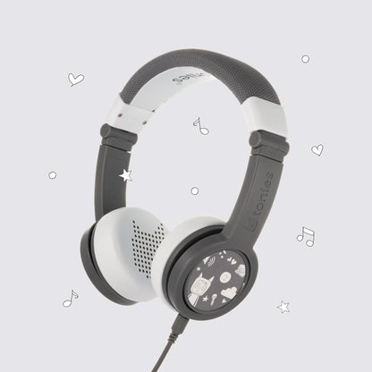 Grey Tonies Foldable Headphones