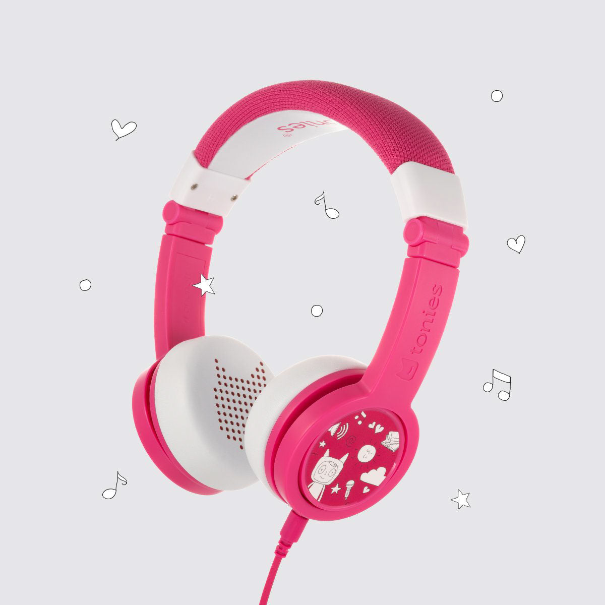 Pink Tonies Foldable Headphones