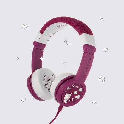 Purple Tonies Foldable Headphones