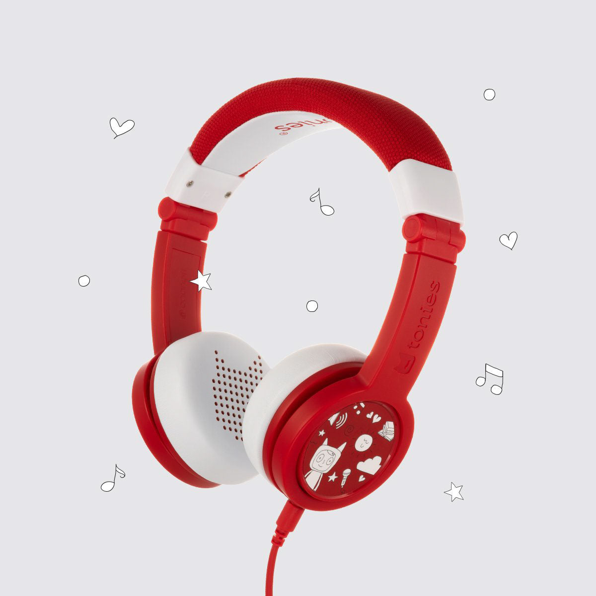 Red Tonies Foldable Headphones
